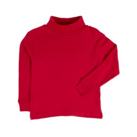Leveret Boys Girls Kids Pullover Turtleneck 100% Cotton Turtleneck Red Size 3 Years