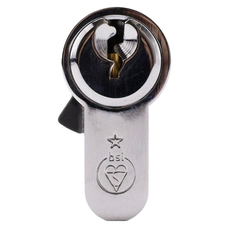 Euro Cylinder Door Lock Chrome - BSI TS007 Sold Secure