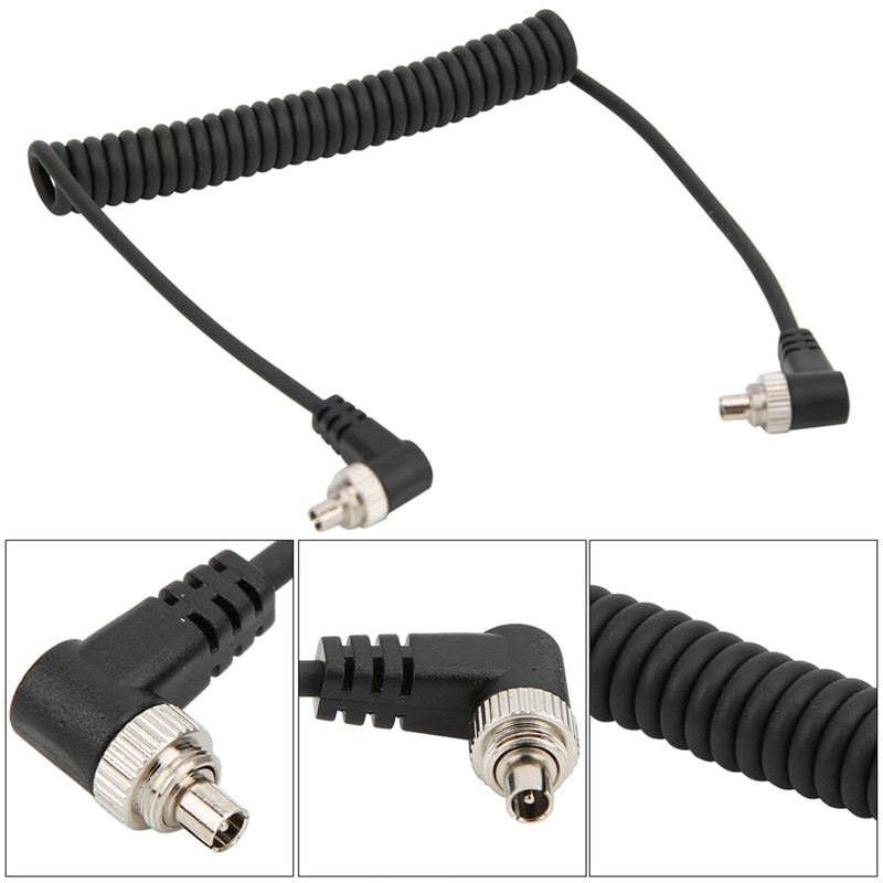 100cm Male to Male Flash PC Sync Cable with Screw