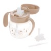 Richell Tri Straw Drinking Master Set, Brown, 1 Piece, 5