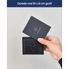 Lederhand Magic Wallet 2, carbon, Modern