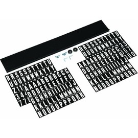 Hy-Ko Black Plastic Rectangle Mailbox Name/Address Kit