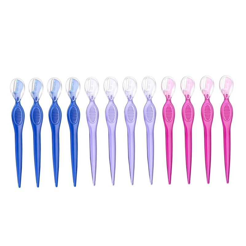 FOMIYES 24pcs Eyebrow Razors Stainless Steel Eyebrow Trimmers for Women