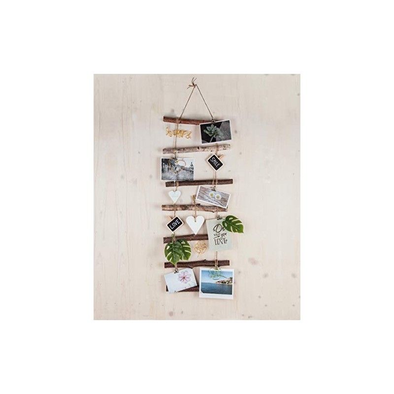 Rayher Decorative wooden ladder for hanging, natural