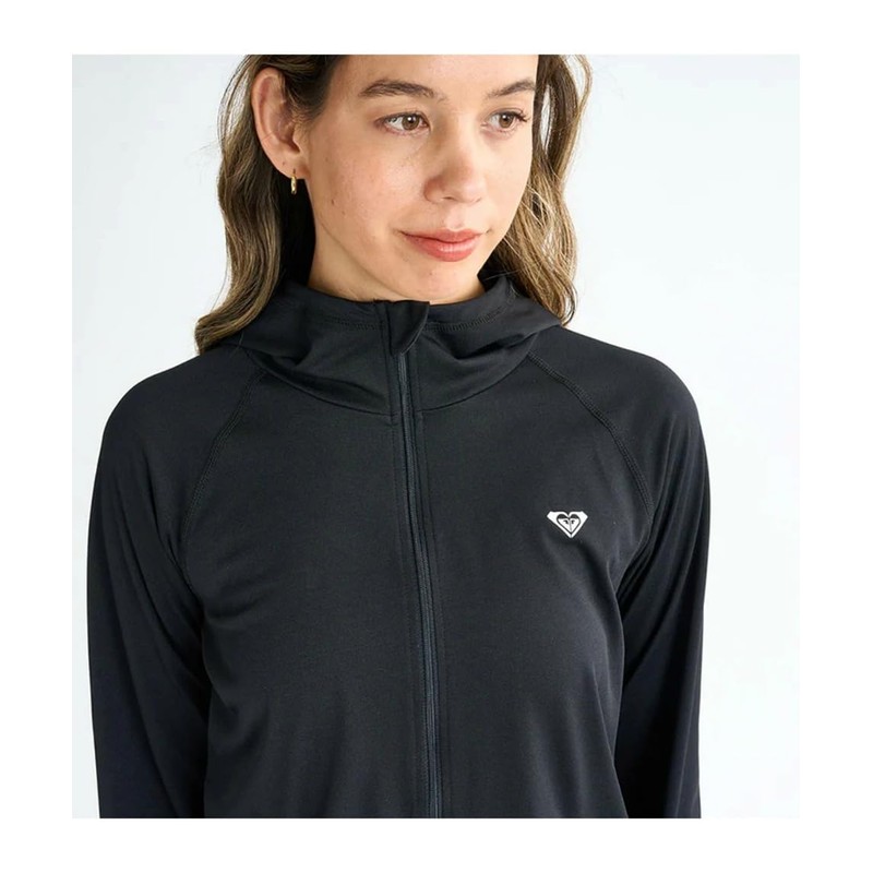Roxy Historical Logo Hoody Women's Rash Guard, white, M