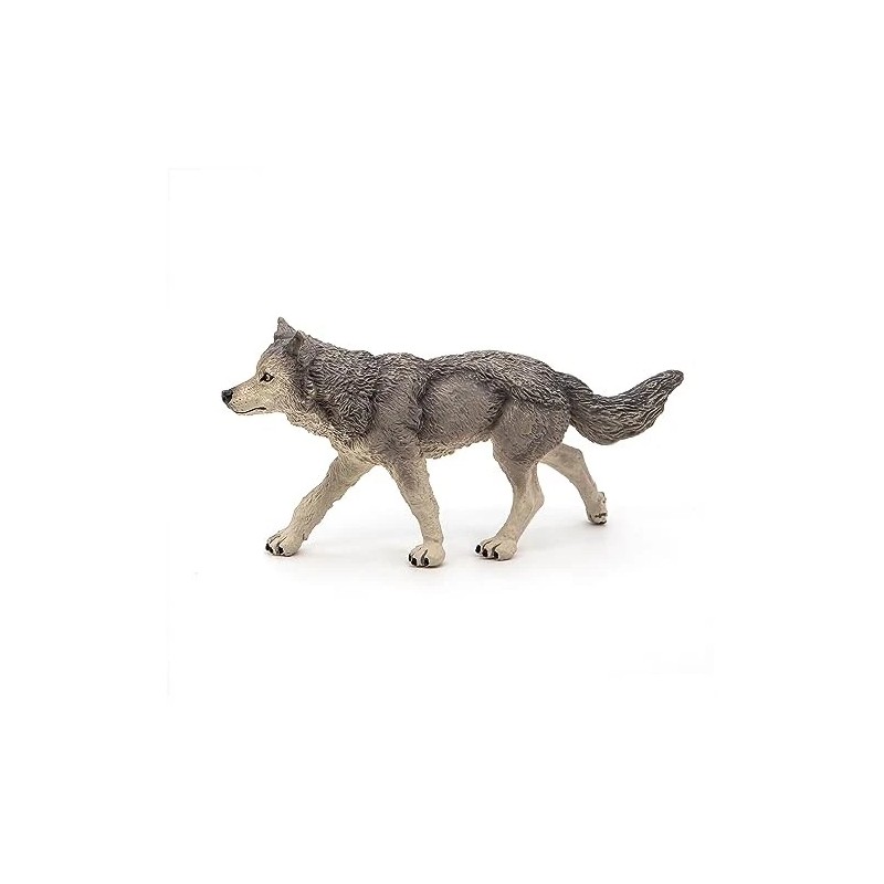 Papo Wild Animal Kingdom Figure, Grey Wolf