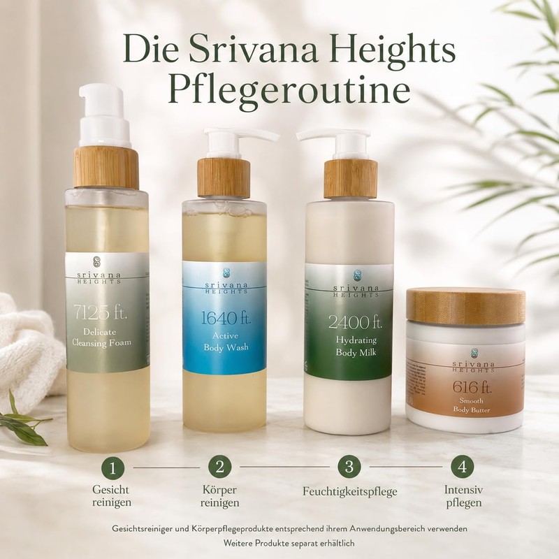Srivana Heights 7125ft Facial Cleanser with White Tea 150ml