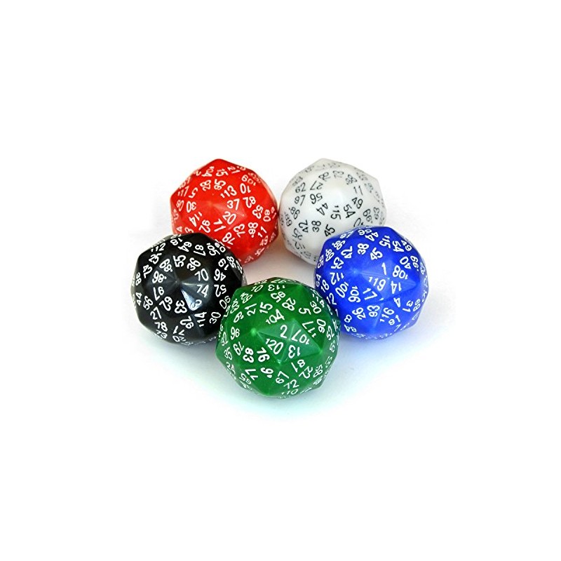 Set of Five 120-sided Dice