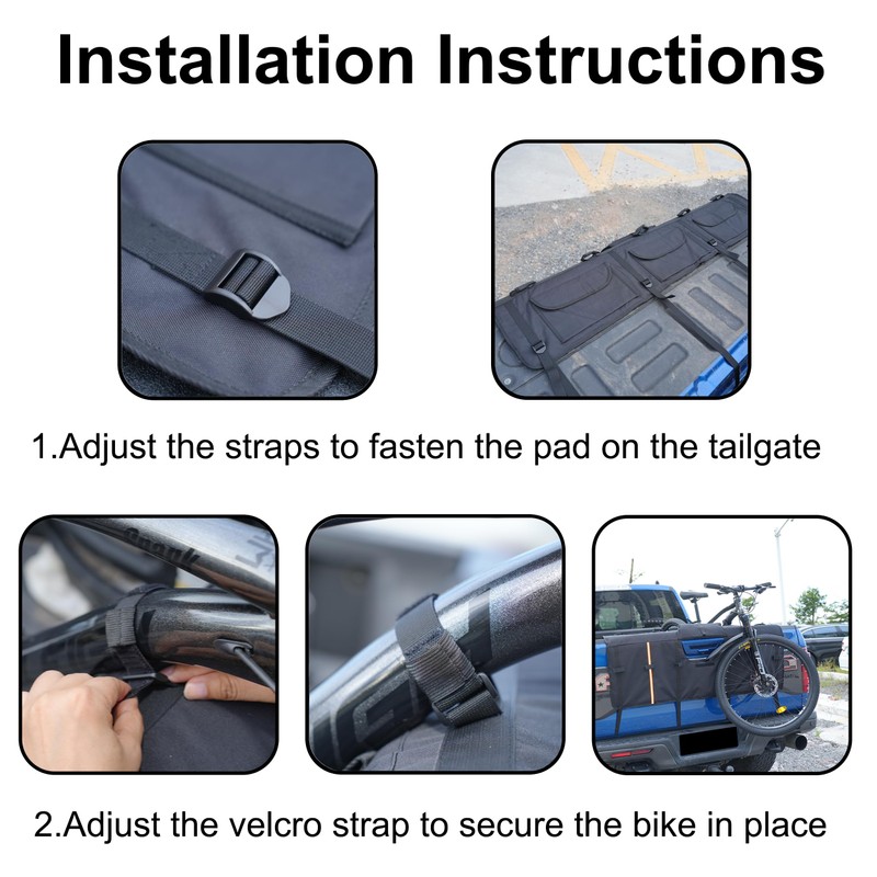Amooca Tailgate Pad for Mountain Bikes Pickup Truck Tailgate Protection