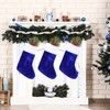 CCINEE Blue Christmas Stockings, 6pcs 18 Inches Tall Blue Design