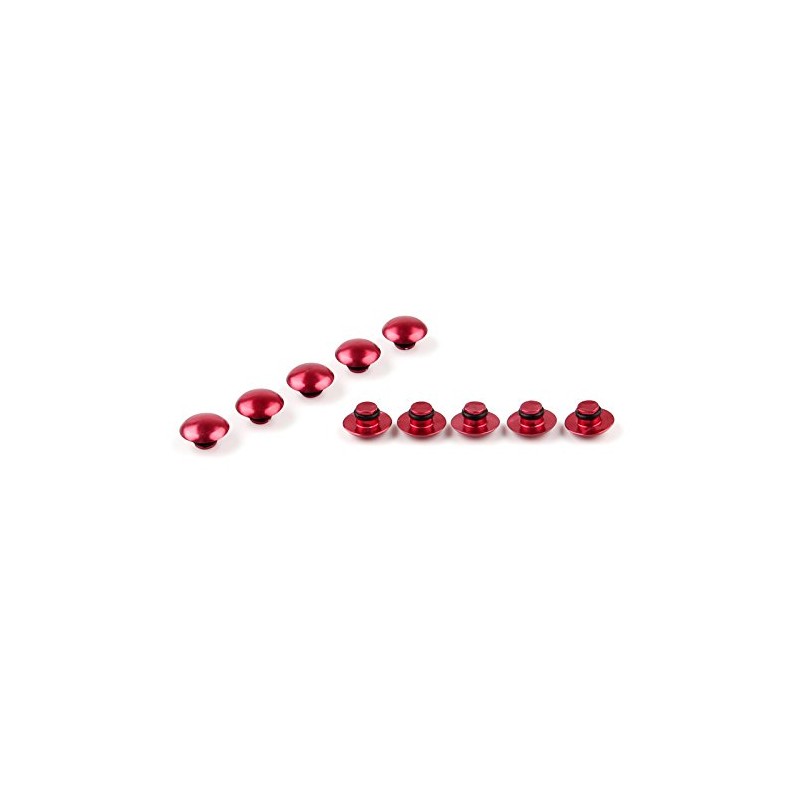 Topteng 10x M6 Red Protective Caps Screws Cover Hexagon Bolts