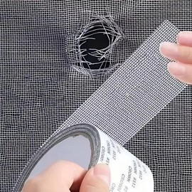 Screen Repair Tape 3-Layer Strong Adhesive 2"120" (10FT) Repair Kit for Windows or Doors Fiberglass Screen Tape Mesh (Grey)