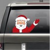 Christmas Wiper Car Sticker Cute Santa Claus Waving Windshield Wiper