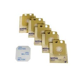 Nilfisk Advance Back Vacuum Paper Vacuum Bags (qty: 5) (22198000)