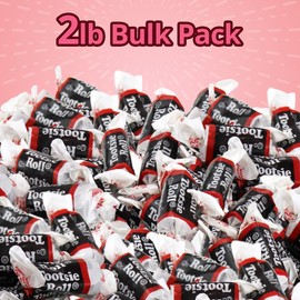 Tootsie Roll Midgees Chewy Chocolate Candy for Kids and Party Favors - Delicious Holiday Bulk Candy Individually Wrapped Candies for Snacking, Sharing with Friends and Familias, (2 LB)