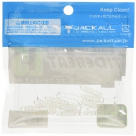 JACKALL Worm Tide Beat 1.5" Clear Glow Crush