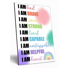 Motivational Wall Art Sign Plaque Inspire Every Day Vibrant Print A4 Wooden Home Décor Uplifting Decoration