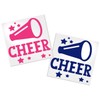 Cheer Decal with Megaphone, Your Choice of Color & Style