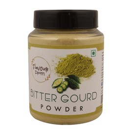 Flavour Drum Dehydrated Bitter Gourd Powder 7 oz (200 g)| Pure & Bitter Gourd Powder | Ground Karela Powder | Extracted from Natural Bitter Gourd | Vegetable Powder Seasoning | Best for Cooking & More