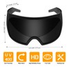 TYA Oversized Wrap Around Sunglasses for Women Men, Futuristic Rave