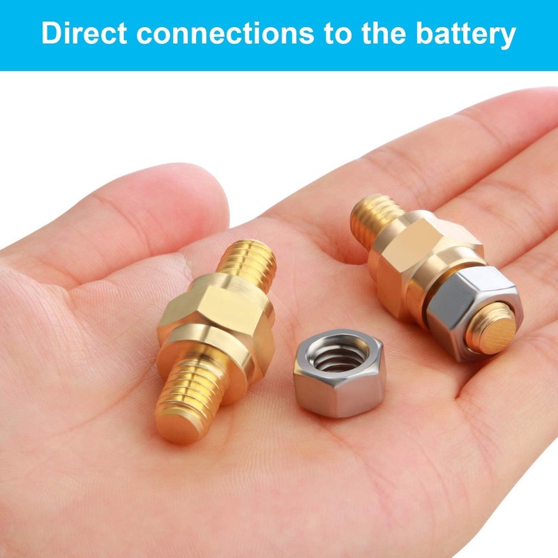 Boao 8-Piece Side Post Battery Terminal Adapter - 3/8 16