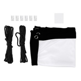 ASHATA Projector Screen,16:9 Projection Screen Thicken Portable Non-Crease Soft Polyester Projector Curtain for Projector Home Theater Outdoor/Indoor/Camping Movie,White,40-120 Inch (100in)