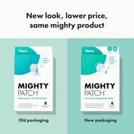 Mighty Patch Micropoint™ Para Manchas De - Parche De Tratamiento De Manchas De Acné Hidrocoloide Para Granos En Etapa Temprana Y Espinillas Ocultas, 395 Micropuntos (8 Parches)