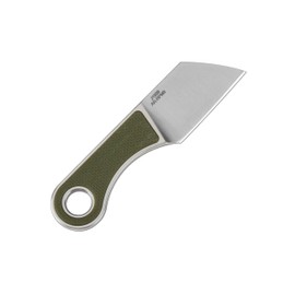 CJRB Chip Fixed Blade Knife, EDC Knife with 1.23'' AR-RPM9 Powder Steel Blade, Full Tang Fixed Blade Knife with Sheath G10 Handle for Men Outdoor Survival Camping, J1939 Green