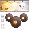 Rechargeable Puck Lights with Remote Control,2000mAh High Capacity Battery Operated