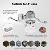 LVWIT 4 inch LED Recessed Lighting, Slim Can Lights with