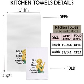 MNIGIU Funny Saying Kitchen Towel Chef Inspired Gift Baking Dish Towel Kitchen Merch Funny Quotes Gift