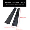 Donpearl 30 inch Black Stove Gap Covers (2 Pack), Silicone