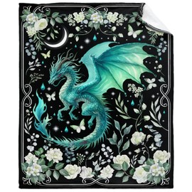 Dragon Throw Blanket, Dragon Gifts for Boys Girls Adults, Dragon Throw, Plush Cozy Lightweight Flannel Quilts for Bedroom Sofa Couch Living Room Decoration, 40"x50" for Kids