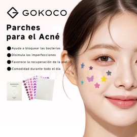 GOKOCO Parches para Acné 306 Pack, Estrella Brillante de 6 Colores