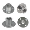 4pcs M8 Flange Coupling Connector, Thread Shaft Gear Motor Flange