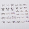 XEAOHESY 33 Pieces Silver Alloy Nail Bow Charms for Nails