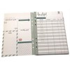 Budget Planner Inserts for 6 Ring Binder Planner, 26 Double