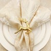 CENPEK 6 Pcs Elk Deer Napkin Rings Table Decorative Ornament