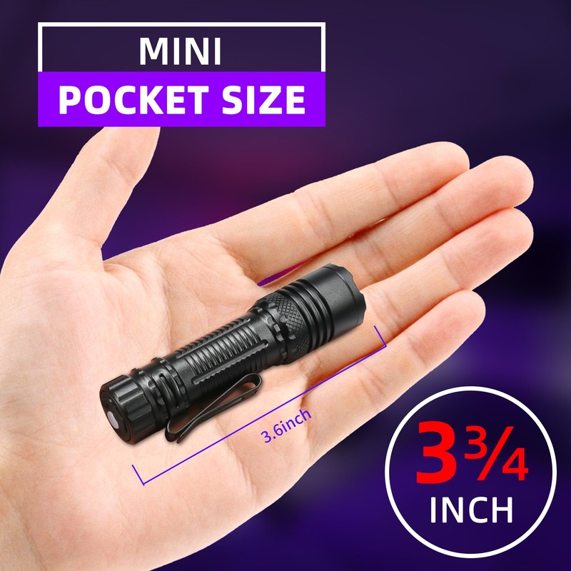 DARKBEAM UV Flashlight 395nm Black Light, Mini but Powerful Blacklight
