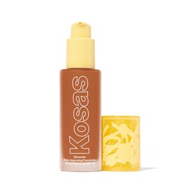 Kosas Revealer Skin-Improving Foundation with SPF 25 Protection - Hydrate, Brighten, Soothe, Plump, Protect Skin - Smoothing Texture, Natural Finish and Clean Formula - Deep Warm 370