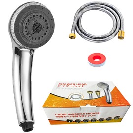 Solid Base Metal Shower Head with Micro Nano Bubble Technology, Water Saving and Pressure Increasing, Soft Pulse Comfortable Handheld Shower (Shower + 2M Hose)