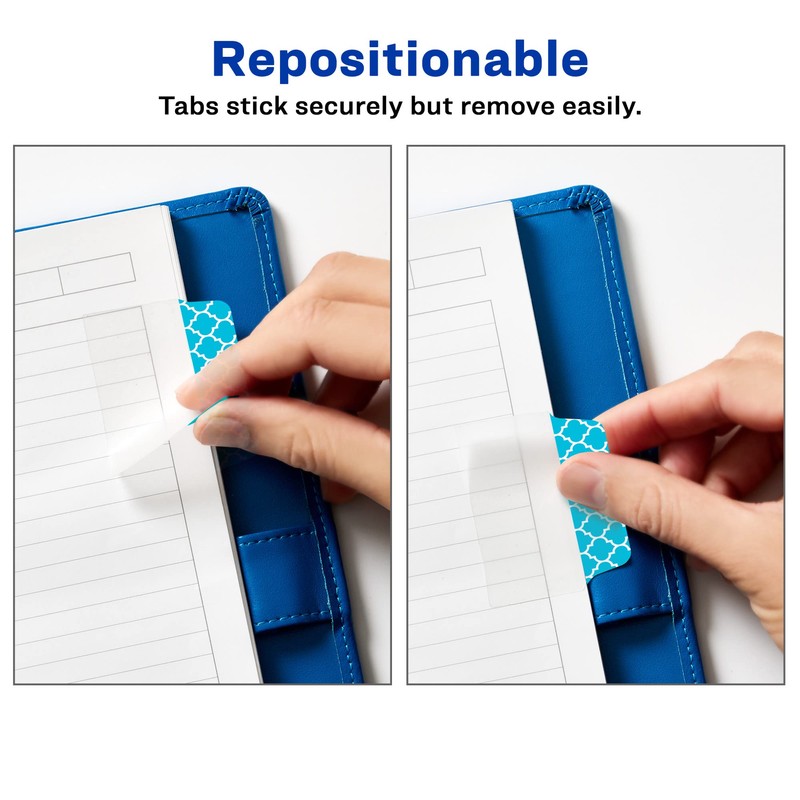 Avery Multiuse Ultra Tabs, 2" x 1.5", 2-Side Writable, Assorted