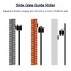 sourcing map Gate Roller Guide Adjustable, 1-5/8" Sliding Gate Nylon