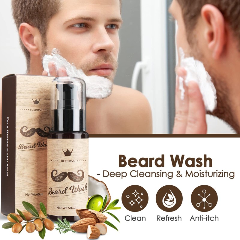 Beard Care Set for Men, Bledras 9 in 1 Beard
