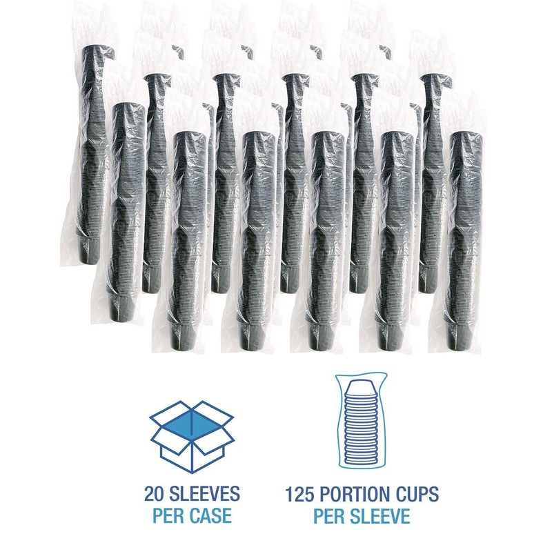 TEAM THREE GROUP LIMITED Boardwalk Souffle/Portion Cups, 5.5 oz Polypropylene,