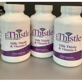 EThistle Liver Wellness Dietary Supplement, Milk Thistle & Vitamin E Liver Health( 3 Pack