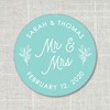 Mr and Mrs Stickers, Wedding favor stickers, Engagement Envelope Seals,