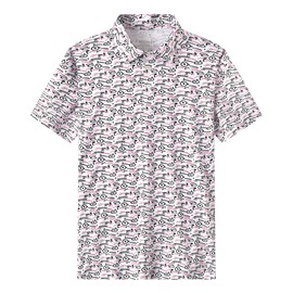 NianEr Mens Cool Crazy Funny Hawaiian Graphic Golf Hole Printed Golf Polo Shirts Summer Casual Work Stretchy Dry Fit Short Sleeve Performance Sweat Moisture Wicking Novelty Fun Athletic Sport 2