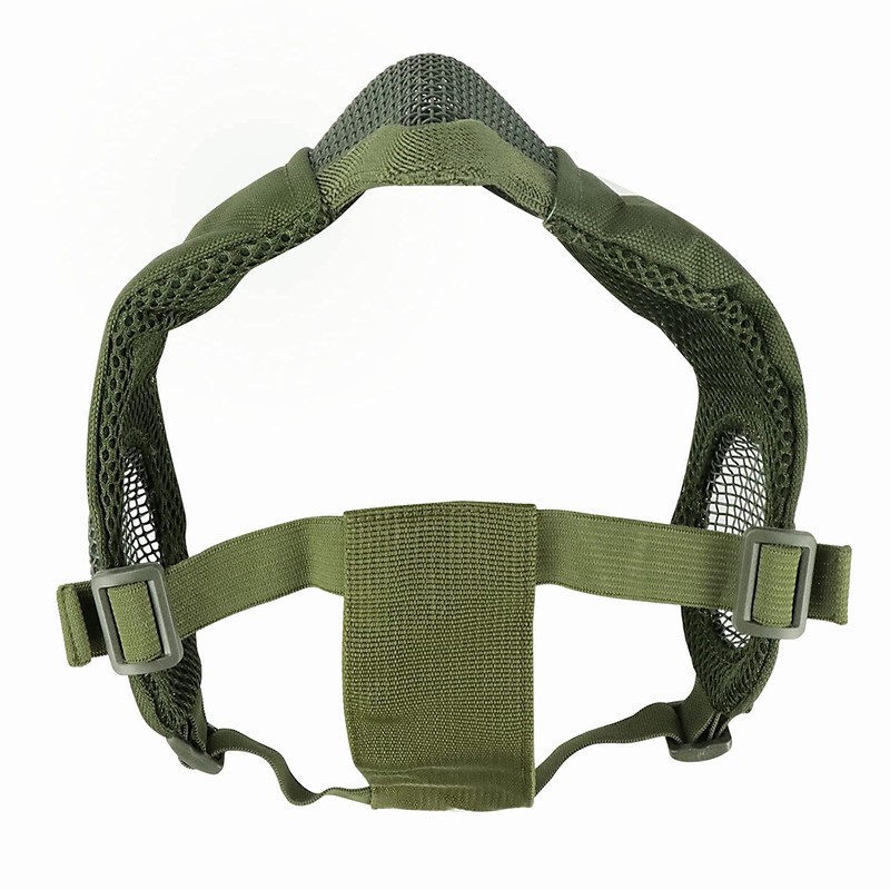 Aoutacc Airsoft Protective Gear Set, Half Face Mesh Masks with