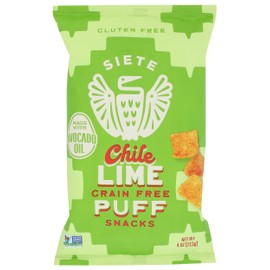 Siete Family Foods Chile Lime Puffs, 4 OZ